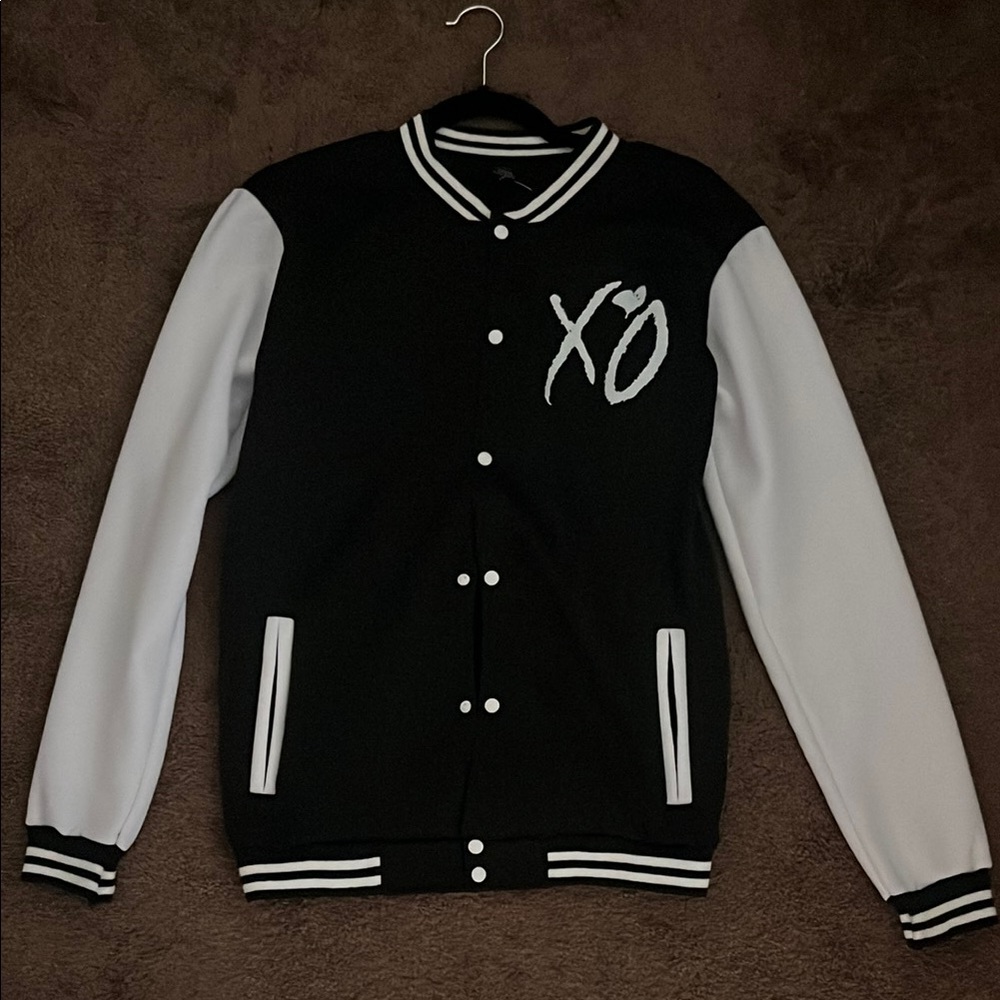 XO Black and White Varsity Jacket
